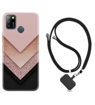 INFINIX Smart 4 5 6 Zero 8 S5 Pro Kılıf Boyun Askılı Silikon Great Marble 1405