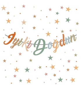 İyi Ki Doğdun Kaligrafi Banner Retro 110x20 cm