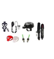 Bisiklet Aksesuar Seti 6 Lı Set Ekonomik Model (Siyah)