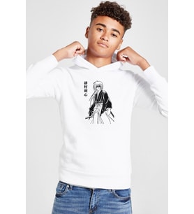 Rurouni Kenshin Poster Japan Beyaz Çocuk 3ip Kapşonlu Sweatshirt
