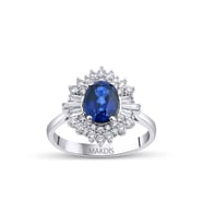 2.20 Karat Safir Pırlanta Yüzük