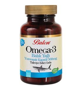 Balen Omega 3 Balık Yağı 650 mg 100 Yumuşak Kapsül