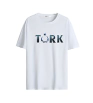 Türkçülük Görselli  Unisex (Tshirt) Tişört (Beyaz)