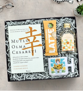Kitap & Kupa & Kahve & Kolonya Hediye Seti (Model 1)