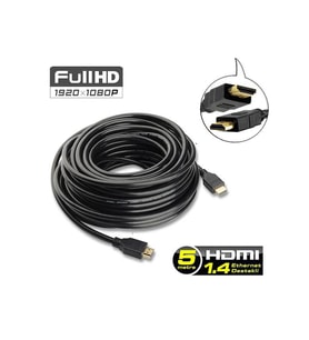 5M Metre Hdmi - Hdmi Kablo Altın Uçlu 3D V1.4B Full Hd