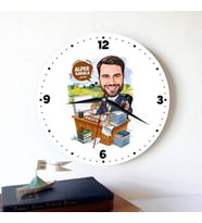 CEO Erkek Hediye Kişiye Özel Karikatürlü Duvar Saati