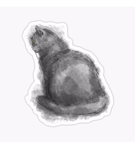 Araba Leptop için Kedi tekir Sticker Yapıştırması Etiket  17CM a2