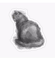 Araba Leptop için Kedi tekir Sticker Yapıştırması Etiket  17CM a2