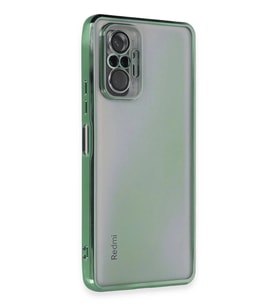 Durukar® Redmi Note 10 Pro Kılıf Lensli Silikon - Yeşil