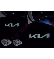 Kia Yeni Logo Araçlara pilli Yapıştırmalı Kapı Altı Logo Kutu Içeriği 2 Adet