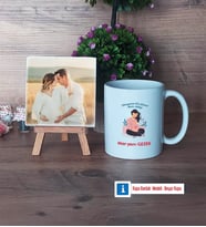 Anne Adayı Fotoğraflı Dekoratif Taş, Kupa Bardak Beyaz Hediye (Model 1)