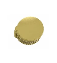 18 cm Gold Pasta Altlığı - 50 Adet Yuvarlak - Turta Mendili