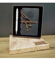 pilelistore Defter Ve Kalem Kutulu Set Gri