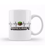 Heartbeat Minecraft Kupa Bardak Porselen