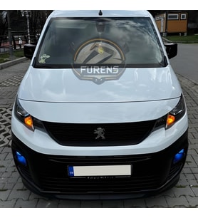 Peugeot Rifter 2018-2024 Uyumlu H lip Esnek Ön Lip 2 Parça Karlık Ön Ek Tampon Altı Dil