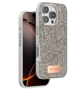 Onegif Apple iPhone 16 Pro Max Bright Simli Kapak - Gold