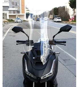 MOTOCAM Skyjet Rivero 125 Ön Cam 2024-2026 Model 57cm Şeffaf Renkli 4mm SPORTİF