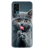 23 Kılıf HD Resim Baskılı Komik Kedi StKd -008