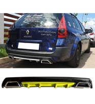 Renault Megane 2 SW Sarı Difüzör Çiftli Kare Egzoz Görünümlü D Tip Difizör 2002 - 2009