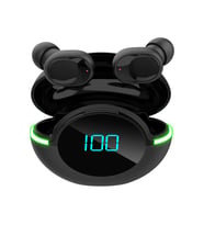 Y80 Kablosuz Kulaklıklar Stereo Kulak İçi Bt Kulaklıklar Ergonomik Su Geçirmez Spor Siyah