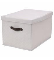Kapaklı Kulplu Kutu Gri IKEA 35x50x30 cm Kulplu Düzenleyici , Organizer Hurç
