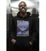 Killua Zoldyck Hunter X Hunter Baskılı Unisex Oversize Anime Karakter Hoodie