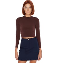 Stil Kadın Fitted Vücuda Oturan Kol Büzgülü Esnek Bluz Crop Örme Slim Kalıp