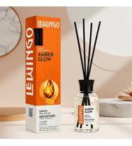 Amber Ve Vanilya Esintili 110 Ml Cam Şişe Bambu Çubuklu Oda Kokusu