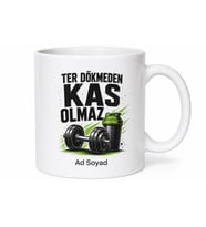 Protein Shake Spor Kas Yapıcı Antrenman Sonrası Kupa Bardak Sporcu Hediye
