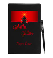 Yılbaşı İçin Kişiye Özel Tasarım Defter Kalem Seti