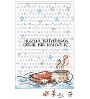 Huzur İstiyorsan, Kahve İç Puzzle 240 Parça Yapboz