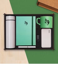 Premium Hediye Teknoloji Seti & Dereceli Termos, Powerbank, USB Bellek, Defter, Kalem, Kupa Bardak