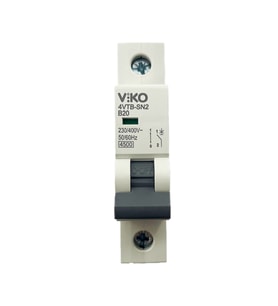 Viko B20 1x20A Sigorta Tek Fazlı Devre Koruma Anahtarı (Beyaz)