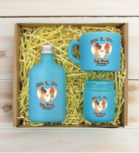 BK Gift Kişiye Özel İsimli DTF Best Friend Temalı Turkuaz Kahve Fincanı & Kolonya & Mum Hediye Seti-6, Arkadaşa Hediye, Doğum Günü Hediyesi