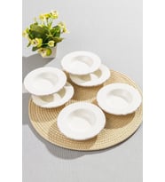 Antiquing Krem 6'lı Çay Tabağı