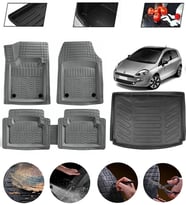 Fiat Punto Uyumlu Paspas Araca Özel Bagaj Havuzu MBS Gri