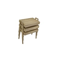 3'lü Zigon Sehpa Tepsi Model