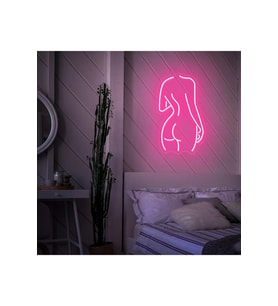 Kadın Figürlü Neon Tabela