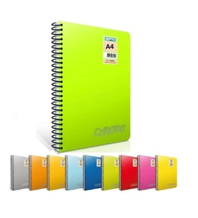 GIPTA CHROM-O SPİRALLİ PP. KAPAK A4 60YP. ÇİZGİSİZ DEFTER