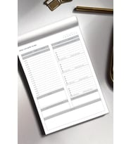Masaüstü Ders Çalışma Planlayıcı 60 Yaprak 17x24 cm Günlük & Haftalık Program Defteri Öğrenci Planlama Bloknotu