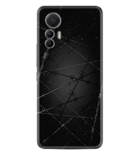 Xiaomi 12 Lite Kılıf Silikon Desen Özel Seri Dikenli Tel 1779