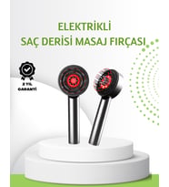 Şarjlı Saç Derisi Masaj Cihazı Kırmızı Işık ve 3D Tarak Dişli