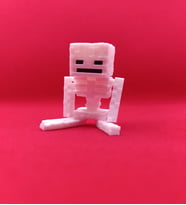 Minecraft Hareketli İskelet Figür/Anahtarlık, Beyaz Renk, Oyuncak, Çanta Askısı, Anahtarlık
