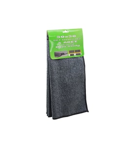 4PCS 30X30CM ÇİFT TARAFLI=MİKROFİBER - TEL BEZ ZOR KİR BEZİ HEM SİL - HEM OVALA (5343)