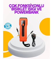Su Geçirmez Bisiklet Işığı 5000 mAh Powerbankli Ön Far