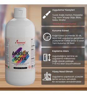Lexroo Koyu Yeşil Akrilik Boya 500gr