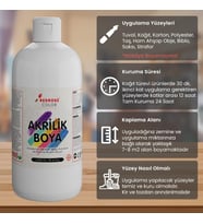Lexroo Koyu Yeşil Akrilik Boya 500gr