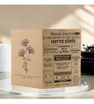 1957 Kraft Kutlama Kartı - Doğum Günü Kartı - Yıl Dönümü Kartı - Nostalji Gazetesi