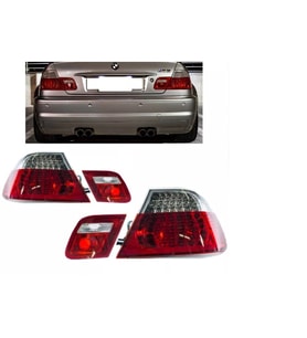 bmw e46 coupe 2 kapı 2002.2003.2004.2005 kırmızı beyaz led stop