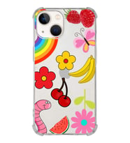 PrintiFy Apple iPhone 13 Uyumlu Water Color 5 Baskılı Şeffaf Köşe Korumalı Antişok Kılıf